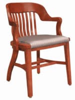 Wooden courtroom chair with padded seat SRCCBOS Manchester, NH