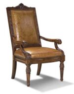 Leather Victorian style platform pulpit chair T5441-01 San Diego, CA